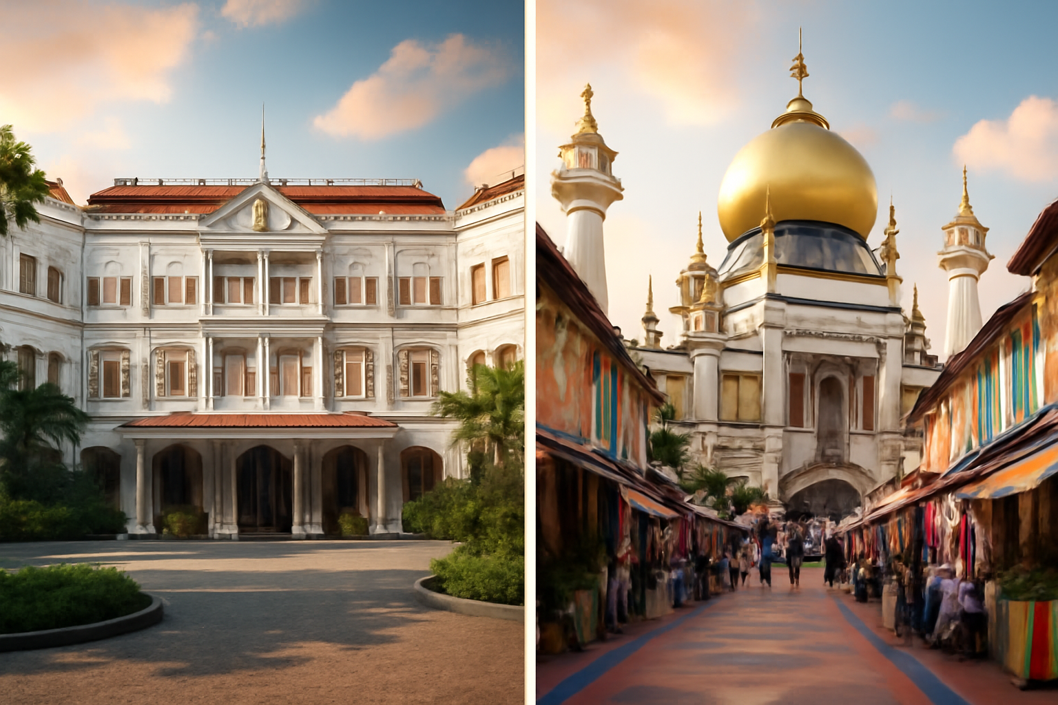 Singapore’s Colonial and Cultural Landmarks: Raffles Hotel and Kampong Glam
